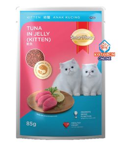SmartHeart Kitten Pouch Wet Cat Food Tuna In Jelly 85g