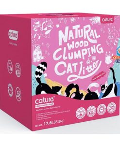Cature Odor Control Plus Natural Wood Clumping Cat Litter 17.6Lbs (8kg)