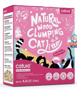 Cature Odor Control Plus Natural Wood Clumping Cat Litter 5.3Lbs (2.4kg)
