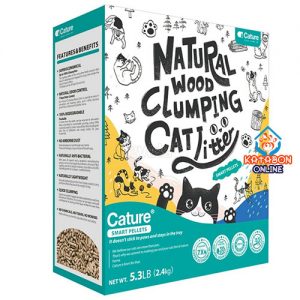 Cature Smart Pellets Natural Wood Clumping Cat Litter 5.3Lbs (2.4kg)