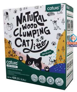 Cature Tiny Pellets Natural Wood Clumping Cat Litter For Kittens 4.9Lbs (2.2kg)
