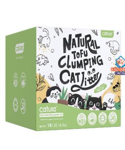 Cature Tofu Pellets Green Tea Natural Tofu Clumping Cat Litter 17.6Lbs (8kg)