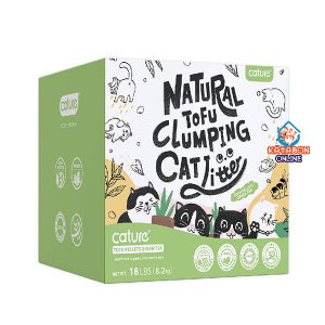 Cature Tofu Pellets Green Tea Natural Tofu Clumping Cat Litter 17.6Lbs (8kg)