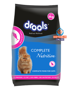 Drools Adult Complete Nutrition (1+ Year) Dry Cat Food Mackeral 3kg