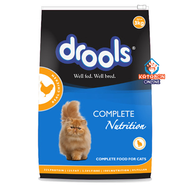 Drools Adult Complete Nutrition (1+ Year) Dry Cat Food Real Chicken 3kg