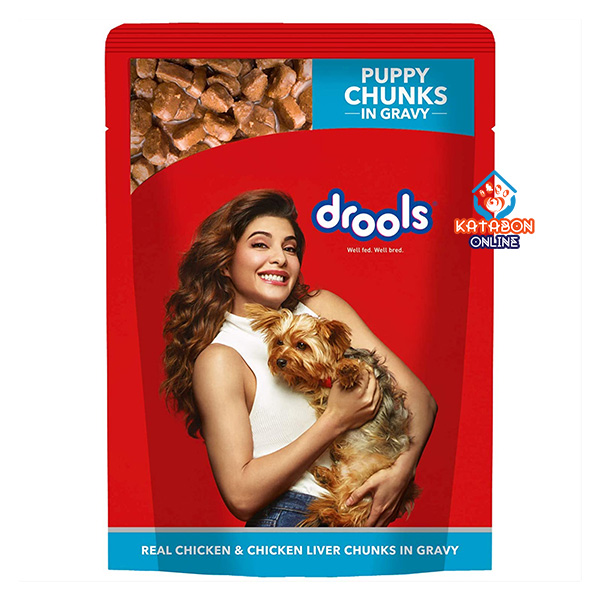 Drools Puppy Wet Food Real Chicken & Chicken Liver Chunks In Gravy 150g