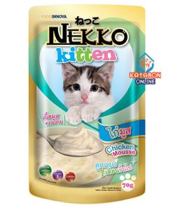 Foodinnova Nekko Kitten Pouch Wet Cat Food Chicken Mousse 70g