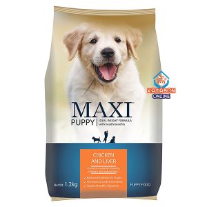 Maxi Puppy Dry Dog Food Chicken Liver 1.2kg