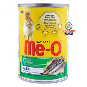 Me-O Can Adult Cat Wet Food Sardine In Prawn Jelly 400g