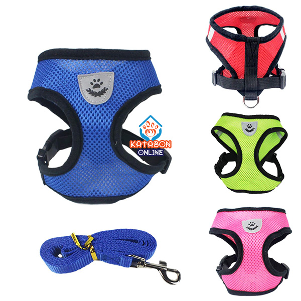 Pet Chest Adjustable Harness With Leash For Cats & Puppy 01