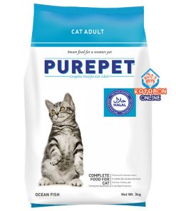 Purepet Adult (1+ Year) Dry Cat Food Ocean Fish Flavour 3kg