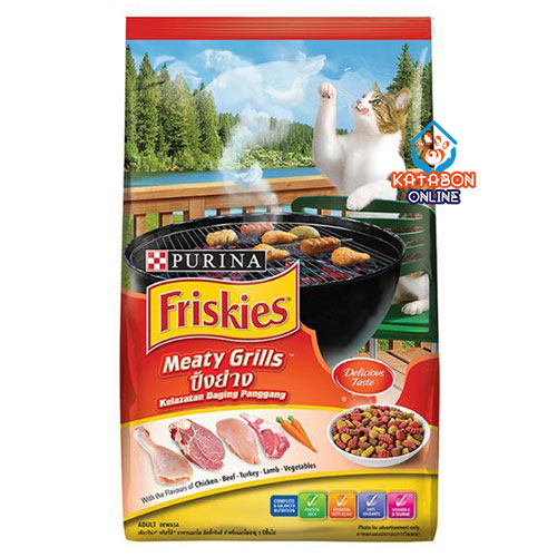 Purina Friskies Meaty Grills Adult Dry Cat Food 3kg