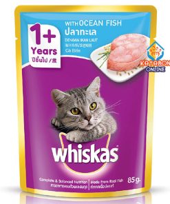Whiskas Pouch Adult Wet Cat Food Ocean Fish 85g
