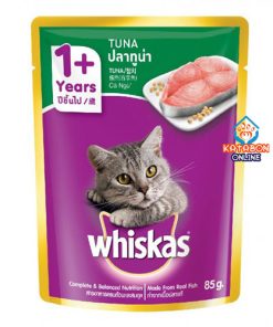 Whiskas Pouch Adult Wet Cat Food Tuna 85g
