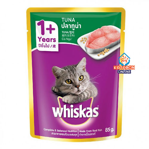 Whiskas Pouch Adult Wet Cat Food Tuna 85g