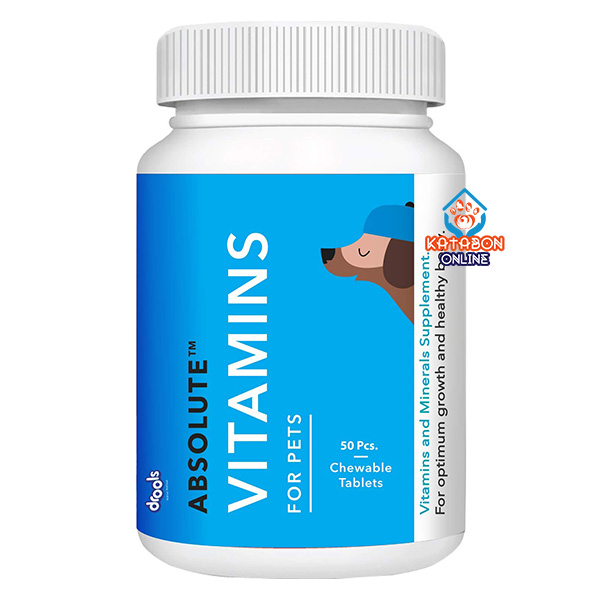 Drools Absolute Vitamin Tablet Dog Supplement 50Pcs