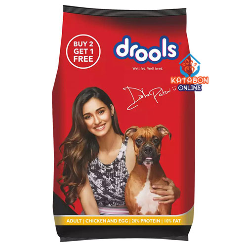 Drools Adult Dog Dry Food Chicken And Egg 400g (Buy 2 Get 1 Free)