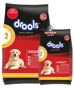Drools Adult Dry Dog Food Chicken And Egg 3kg + 1.2kg Pack Free