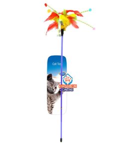 Duvo+ Assortment Cat Playing Toy Springs Rod With Feathers