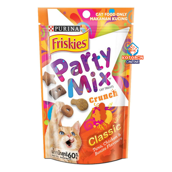 Purina Friskies Party Mix Cat Treat Classic 60g