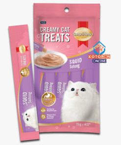 SmartHeart Lickable Cat Treat Squid Flavour 4 x 15g
