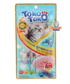Toro Toro Lickable Cat Treat Tuna Plus Goat Milk 5 x 15g