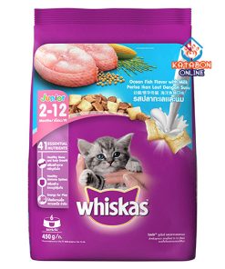 Whiskas Kitten (2-12 Months) Dry Cat Food Ocean Fish 450g