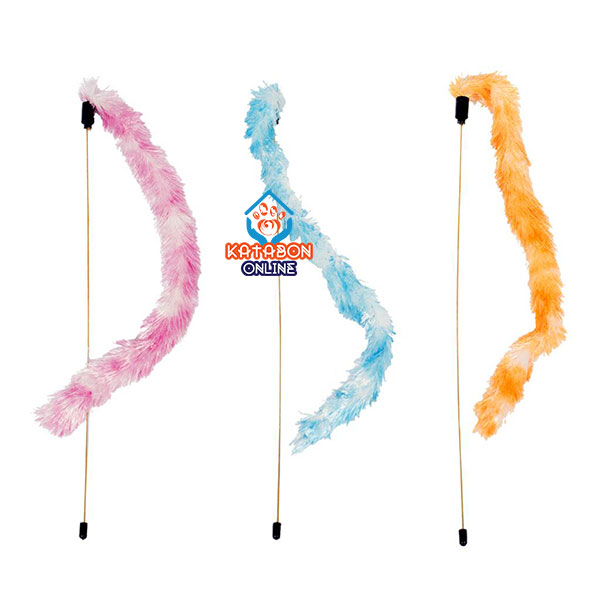 Duvo+ Nice Fluffy Cat Playing Rod Plumeau Mix