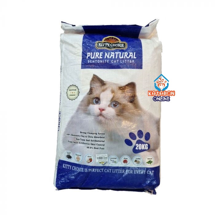 Kitty Choice Pure Natural Bentonite Apple Cat Litter - 20 Kg