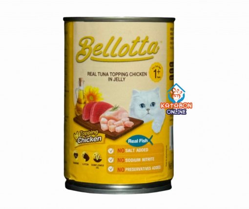 Bellotta Can Tuna Topping Chicken In Jelly 400g