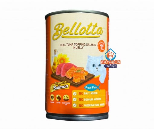 Bellotta Can Tuna Topping Salmon In Jelly 400g