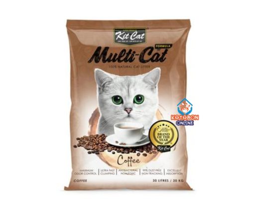 Kit Cat Multi-Cat Coffee Cat Litter 30L