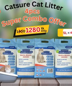 Catsure Cat Litter Bentonite Combo Offer (5L*4pc=20L)