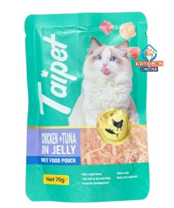 Taipet Wet Cat Food Chicken+Tuna Flavor In Jelly 70g