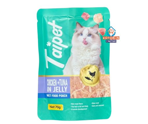 Taipet Wet Cat Food Chicken+Tuna Flavor In Jelly 70g