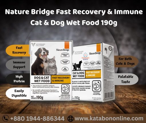 Nature Bridge Fast Recovery & Immune Cat & Dog Wet Food 190g