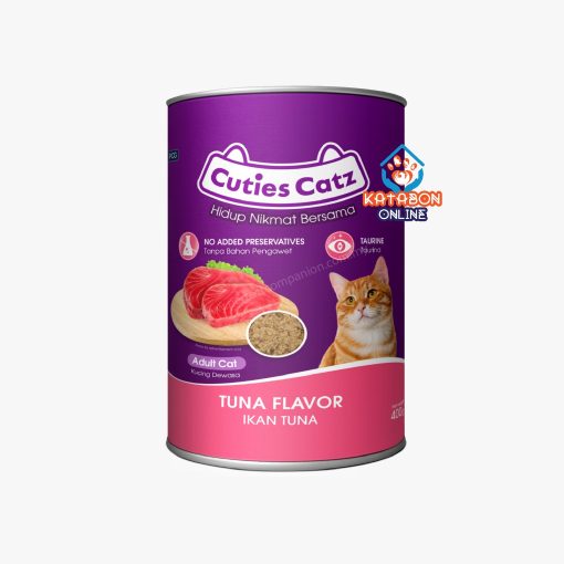 Cuties Catz Canned Wet Cat Food Tuna In Jelly 400g