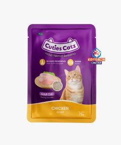 Cuties Catz Adult Pouch Wet Cat Food Chicken In Jelly 75g