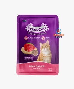 Cuties Catz Adult Pouch Wet Cat Food Tuna In Jelly 75g