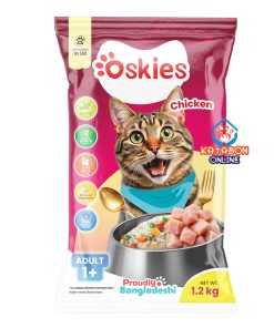 Oskies Adult Cat Food Chicken - 1.2 KG