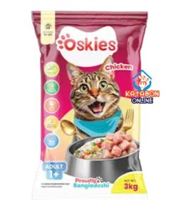 Oskies Adult Cat Food Chicken - 3 KG