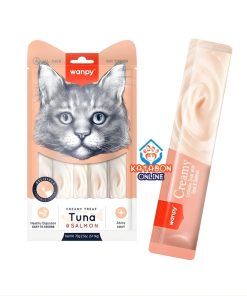 Wanpy Creamy Cat Treat Tuna & Salmon Fish 70g 5pc Pack