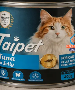 Taipet Can Cat Food Tuna In Jelly For Both Adults & Kittens From 2months 400g