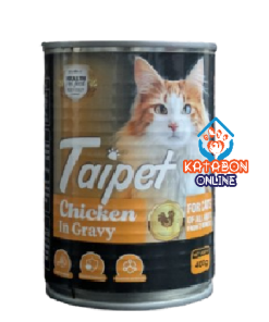 Taipet Can Cat Food Chicken and Tuna in Jelly For Both Adults & Kittens From 2months 400g" (Copy)