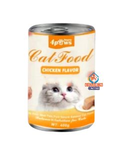 Naughty 4Paws Cat Can Food Chicken Flavor 375g