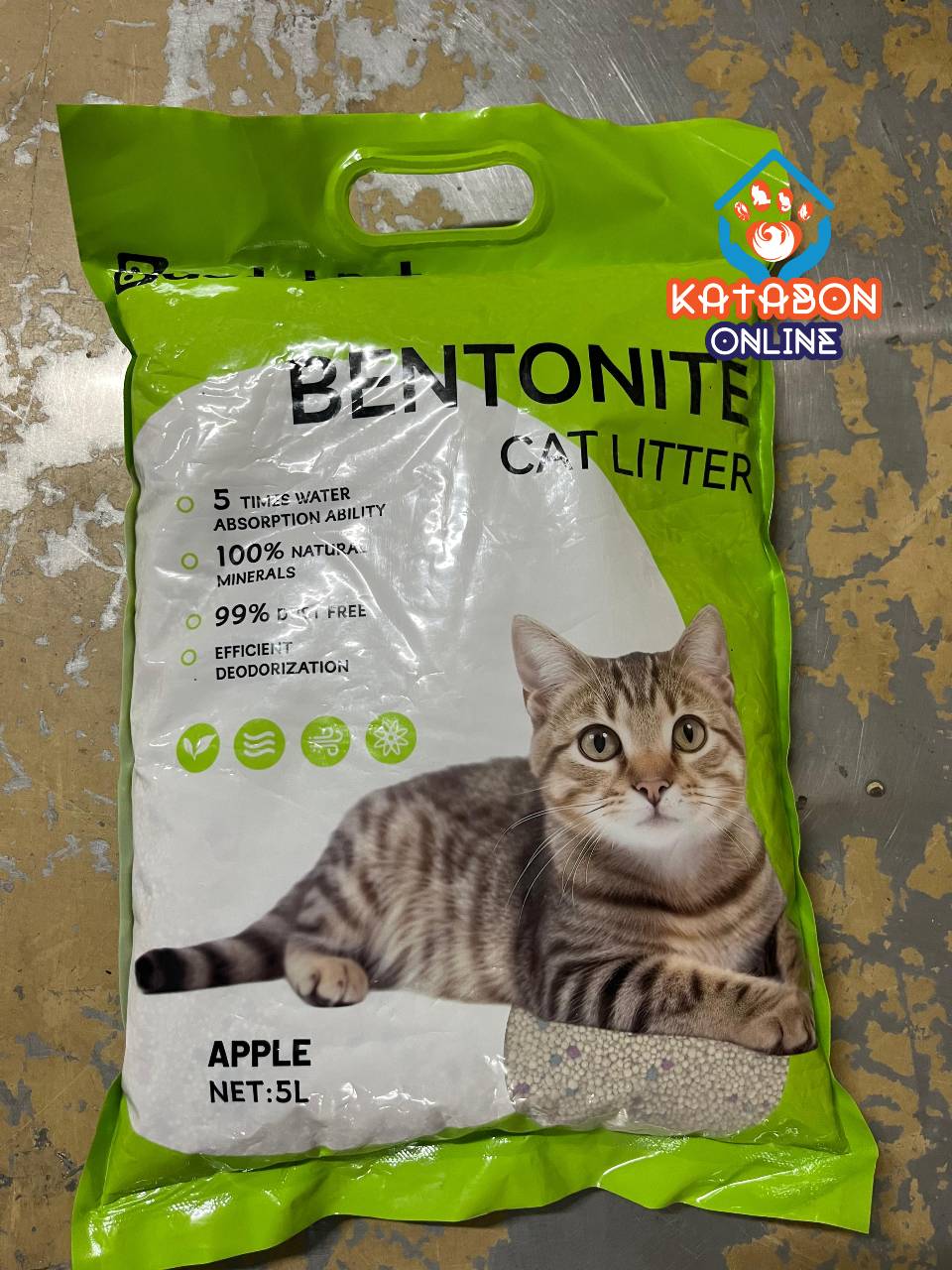 Bastet Pet Most popular Bentonite cat litter Apple Flavour 5 Litter
