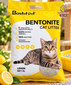 Bastet Pet Most popular Bentonite cat litter Lemon Flavour 5 Litter