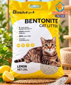 Bastet Pet Most popular Bentonite cat litter Lemon Flavour 25 Litter