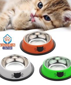 Stainless Steel Mew Cat Bowl