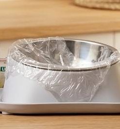 Stainless Steel Inner Plastic Pet Feeding Bowl for Cat & Puppy 2027